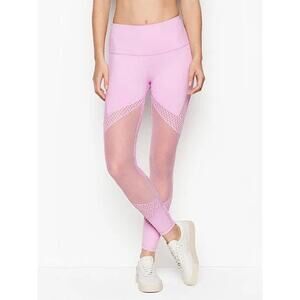 Victoria's Secret ‎ Lavender Fishnet Mesh Knockout 7/8 Tight women's size large